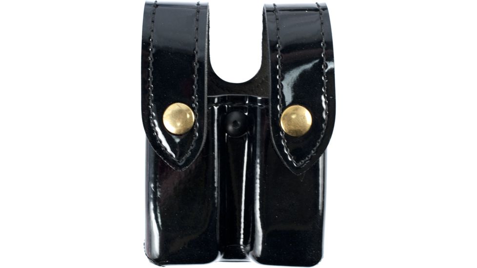 Safariland 72 Mag/Cuff Pouch, Top Flap - Hi Gloss Black, Ambidextrous 72-76-9B