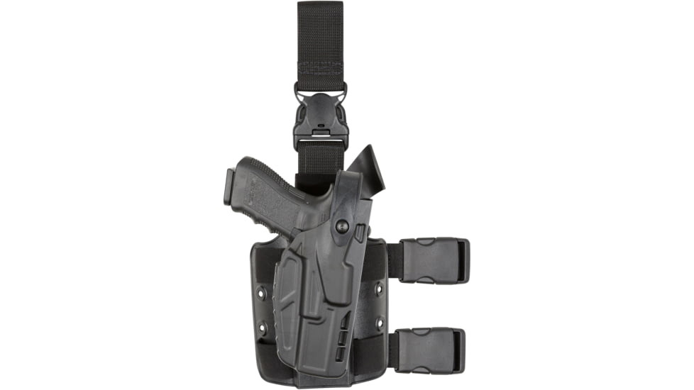 Safariland 7305 7TS ALS/SLS Tactical OWB Holster w/ Quick Release, Glock 29,30, Plain, Left Hand, STX Plain Black, 483, 7305-483-412