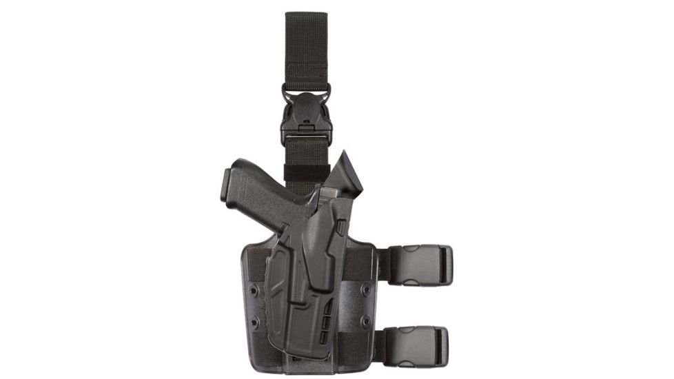 Safariland 7355 7TS ALS Tactical Holster w/Hood Guard &amp; Quick Release Tactical Holster, H&amp;K P30 L, Black, Right Hand, 7355-395-411