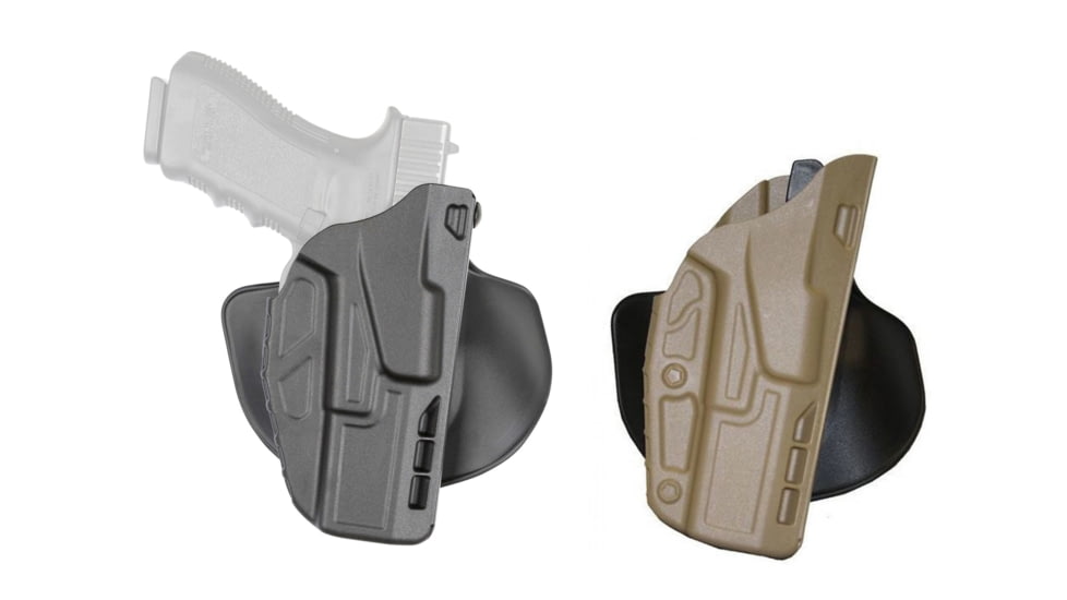 Safariland 7378 7TS ALS Concealment Paddle &amp; Belt Loop Combo Holster, Black, Flat Dark Earth, Plain Black