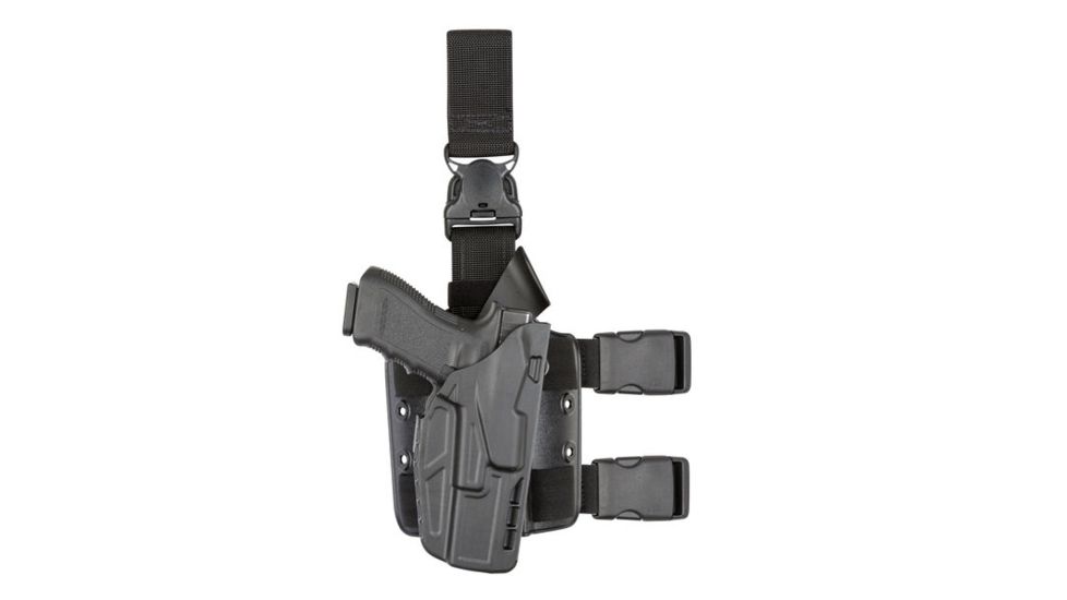 Safariland 7385 7TS ALS OMV Tactical Holster w/Quick Release, S&amp;W M&amp;P 9L 5in. w/o Thumb Safety, STX Flat Dark Earth, Right Hand, 7385-819-551