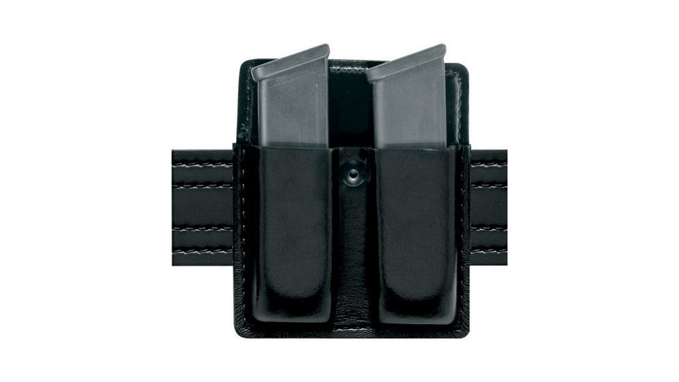 Safariland 75 Double Mag Pouch Without Flaps - Basketweave Brown, Ambidextrous 75-83-03