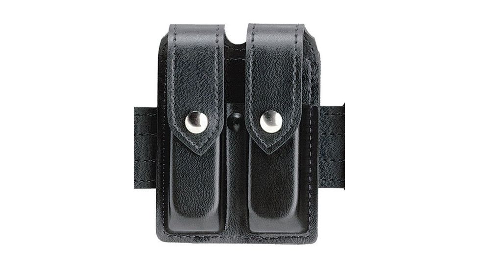 Safariland 77 Double Handgun Magazine Pouch - Basket Black, Ambidextrous 77-383-4HS