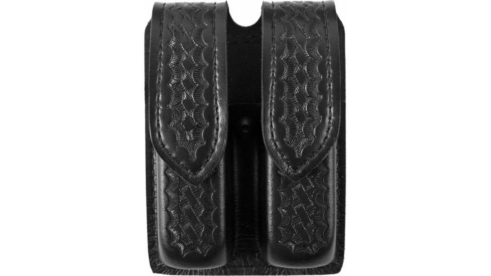 Safariland 77 Double Handgun Magazine Pouch - Basket Black, Ambidextrous - Fits Glock 17/22, Sig P229 &amp; Similar
