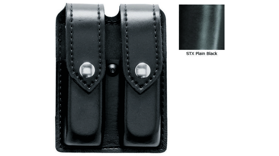 Safariland 77 Double Handgun Magazine Pouch - STX Plain Black, Ambidextrous 77-83-41HS