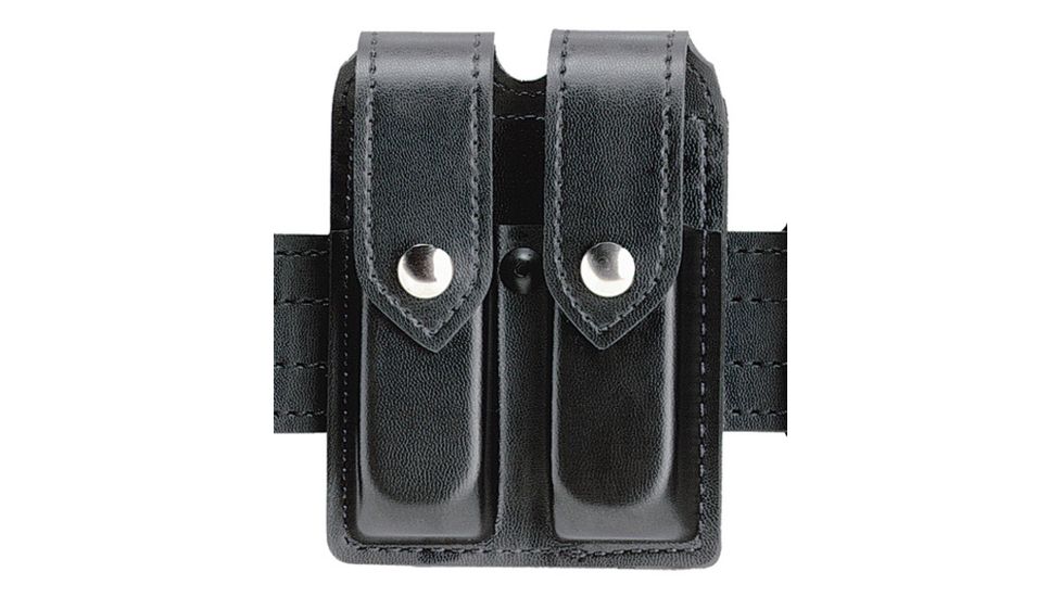 Safariland 77 Mag Pouch STX Plain Black Fits Glock 17 Hidden Snap 77-210-41HS