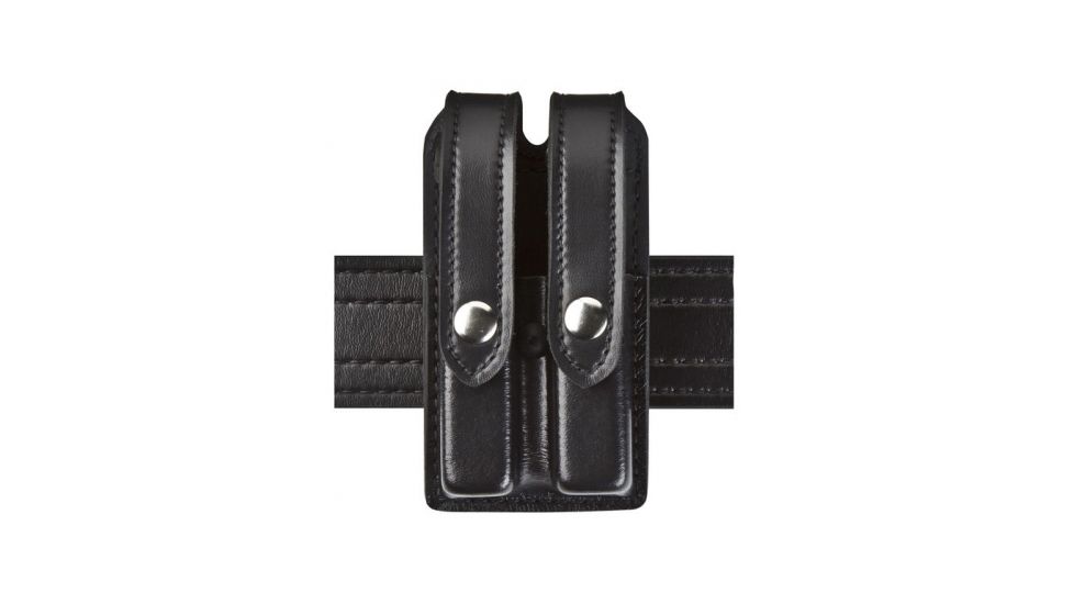 Safariland 78 Slim Double Mag Pouch, Glock 19, 23, H&amp;K Usp 9mm, .40, Sig P250, Plain Black 78-283-2