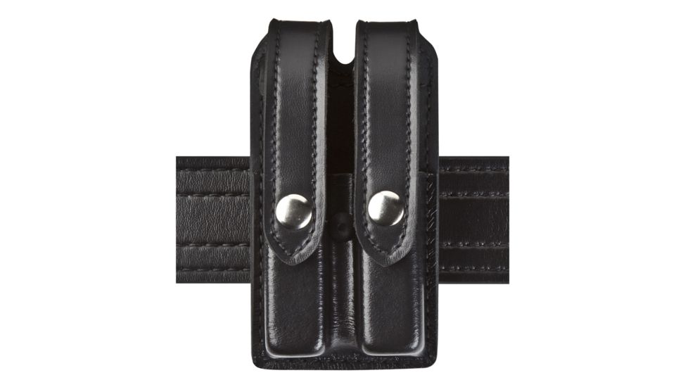 Safariland 78 Slim Double Mag Pouch, Sig P250C 9mm, .40, S&amp;W M&amp;P .45C, STX Plain Black 78-119-41
