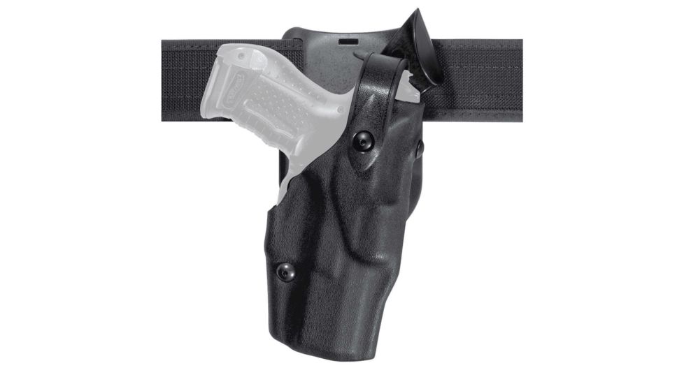 Safariland 6365 ALS/SLS Low-Ride 1.5in. Drop, Level-III Retention, Briley-LH Scope Mount S&amp;W Gun, STX Tactical, Black, Left Hand, 6365-181-132