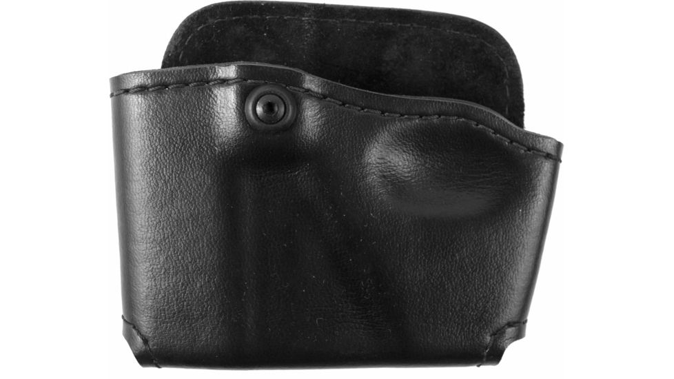 USED Safariland 573 Concealment Magazine Holder, Paddle, Single w/Cuff Pouch - Plain Black, Right Hand 573-76-21, EDEMO2, Condition Fair, Other
