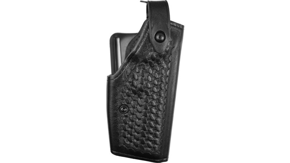 Safariland 6280 SLS Level II Retention Mid-Ride Duty Holster, FN FNP-45, Right, Basketweave, Black, 6280-261-481