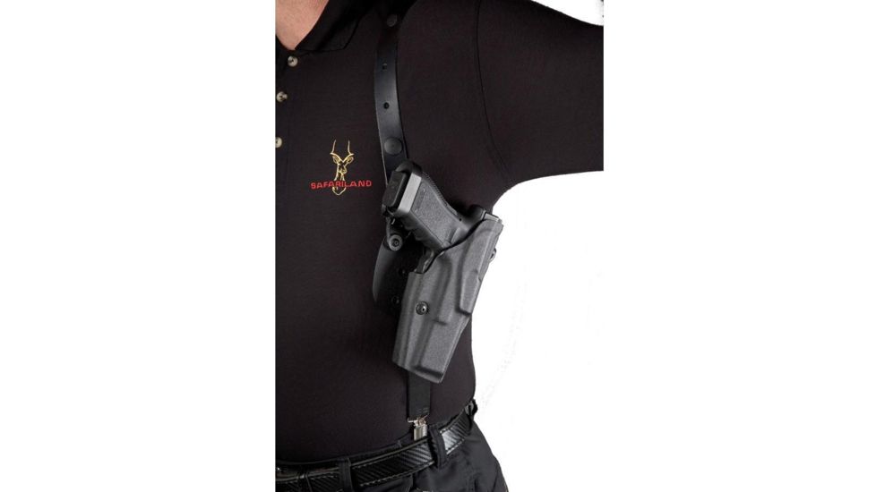 Safariland Model 1051 ALS Shoulder Holster, Glock 17/22/31, Right Hand, STX Plain Black, 1051-83-411
