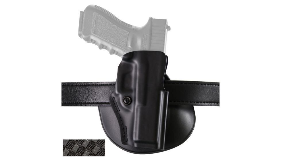 Safariland Model 5198 IDPA Paddle/Belt Loop Holster, Glock 26/27/33, Left Hand, STX Basket Weave Black, 5198-183-482