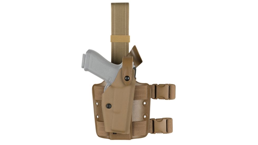 Safariland Model 6004 SLS Drop-Leg Holster, Glock 17/22/31, Right Hand, STX Coyote Brown, 6004-83-761