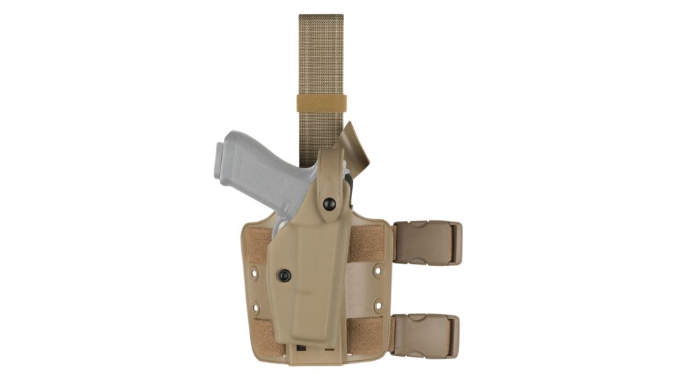 Safariland 6004 SLS Tactical Holster w/Dbl Leg Straps Colt Government STX Flat Dark Earth Left Hand 6004-53-552