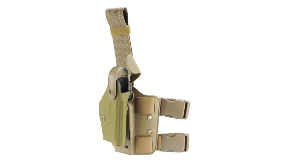 Safariland Model 6004USN SLS Low Drop-Leg Holster, Glock 17/22/31, Right Hand, Cordura Khaki, 6004USN-83-751