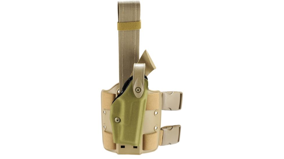 Safariland Model 6004USN SLS Low Drop-Leg Holster, Glock 17/22/31, Right Hand, Cordura Khaki, 6004USN-83-751