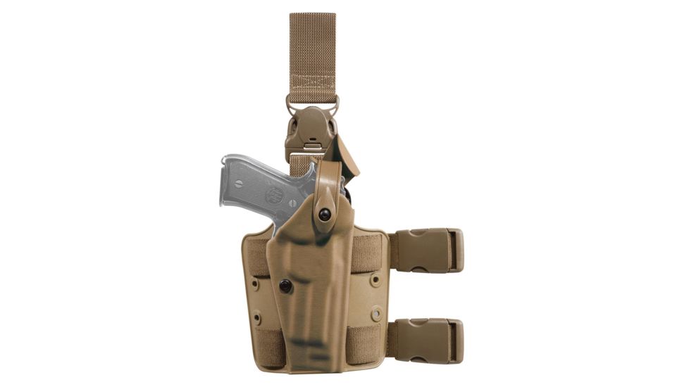 Safariland Model 6005 SLS Drop-Leg Holster, Glock 20/21, Right Hand, STX Coyote Brown, 6005-383-761