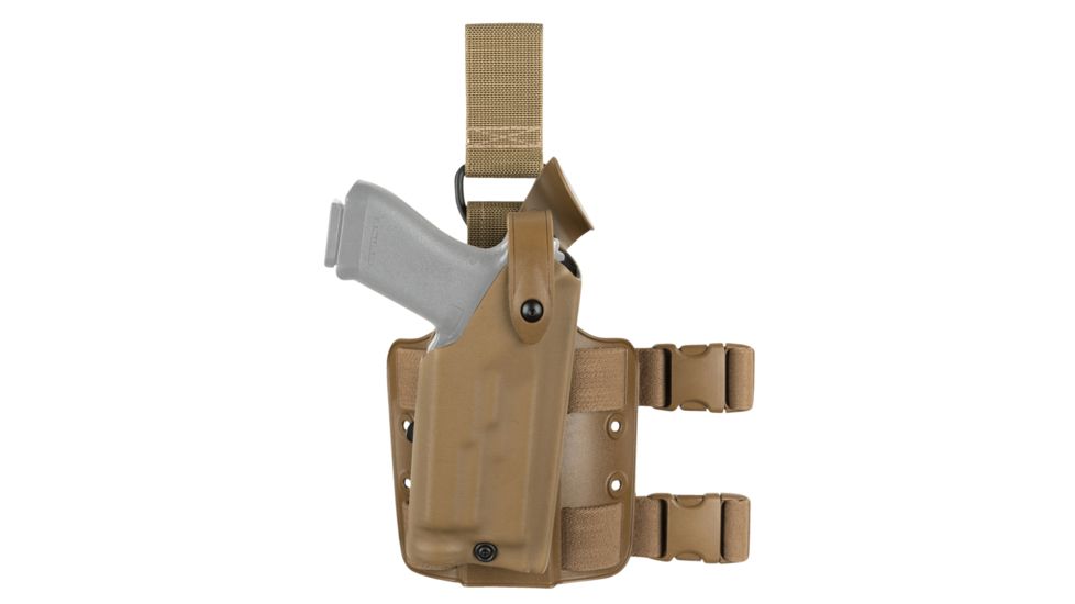 Safariland Model 6304 ALS/SLS Drop-Leg Holster, Glock 19/23/32 w/ITI M3 Light, Left Hand, STX Coyote Brown, 6304-2832-762