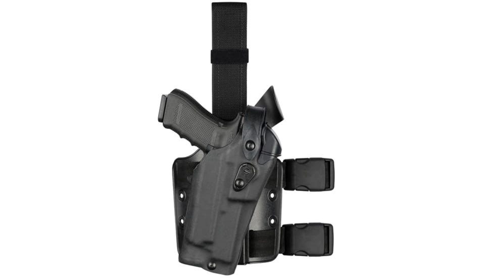 Safariland 6304RDS ALS/SLS Drop Leg Glock Holster, Glock 19 MOS w/ Streamlight TLR-8, Right, STS Tactical, Black, 1333734