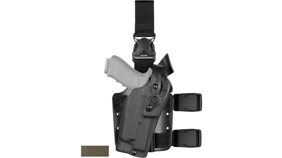 Safariland Model 6305 ALS/SLS Drop-Leg Holster, Glock 17/22/31, Right Hand, STX Foliage Green, 6305-83-541
