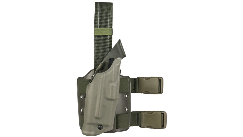 Safariland Model 6354 ALS Drop-Leg Holster, Glock 34/35, Right Hand, STX OD Green, 6354-683-561-SP10