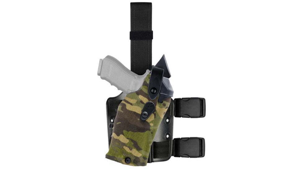 Safariland Model 6304rds Als/sls Drop-rig Tactical Holster For Glock 17 Mos W/ Light, Multicam Tropic, 6304RDS-832-792-MS19