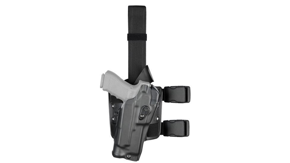Safariland 6354RDS ALS Drop Leg Holsters, Glock 19 MOS w/X300U, Right, STX Plain, Black, 6354RDS-2832-411