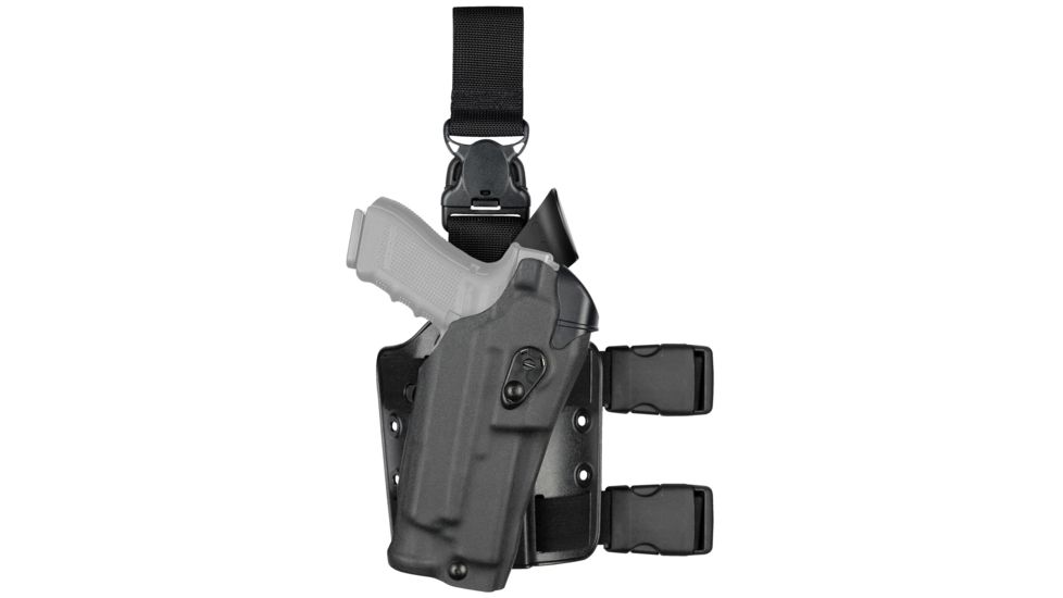 Safariland Model 6355RDS ALS Drop Leg Holster, Sig Sauer P320 9mm/.40 Full Size w/ITI M3/Streamlight TLR1/SF X300/X300U, RH, Cordura, Double Strap, Quick Release, Coyote Brown, 6355RDS-4502-741