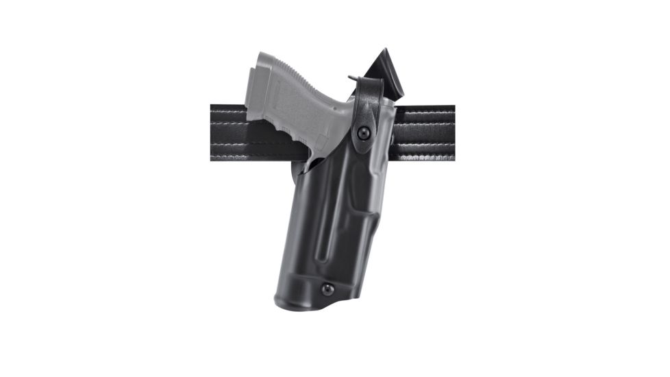 Safariland 6360 ALS/SLS Mid-Ride LVL III Duty Holster, Glock 19 Gen 5, SureFire X300U, Right, 2.25 in, Plain Black, 6360-28325-411