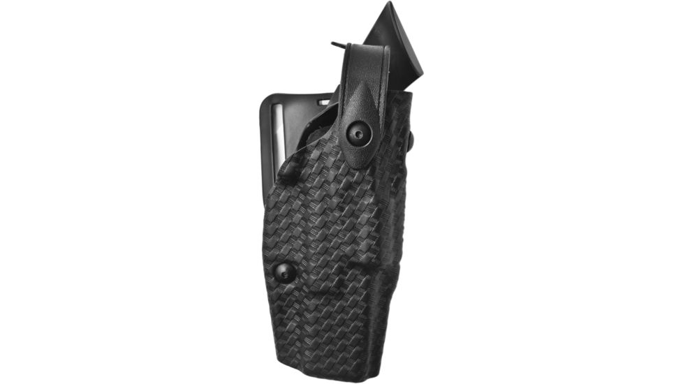 Safariland Model 6360 ALS/SLS Mid-Ride Level-III Duty Holster, Glock 19/23/32 w/ITI M3 Light, Right Hand, STX Basket Weave Black, 6360-2832-481