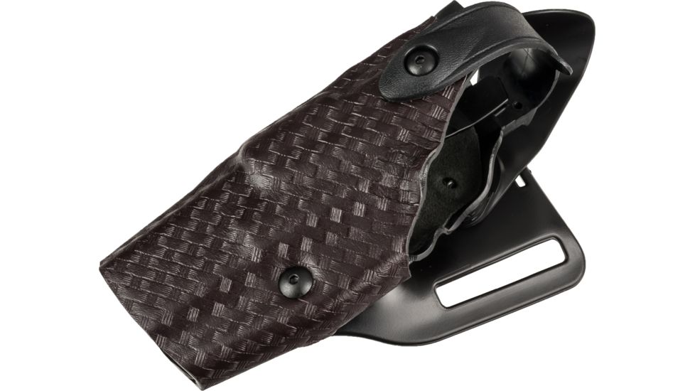 Safariland Model 6360 ALS/SLS Mid-Ride Level-III Duty Holster, Glock 17/22/31 w/ITI M3 Light, Left Hand, Cordovan Basket Weave, 6360-832-072