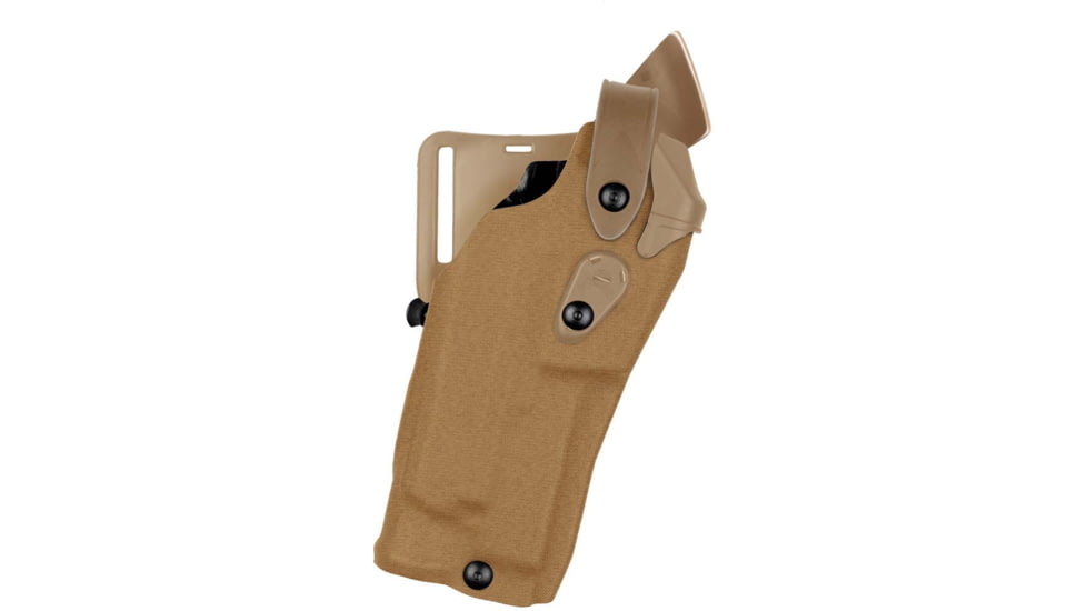 Safariland Model 6360RDS ALS/SLS Mid-Ride Level-III Duty Holster, Glock 19/23, Insight Technology M3, Left, Cordura, Coyote Brown, 6360RDS-2832-742