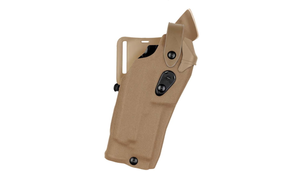 Safariland Model 6360RDS ALS/SLS Mid-Ride Level-III Duty Holster, Smith &amp; Wesson M&amp;P 9L/40L, SureFire X300U, Left, STX Tactical, Coyote Brown, 6360RDS-8192-762