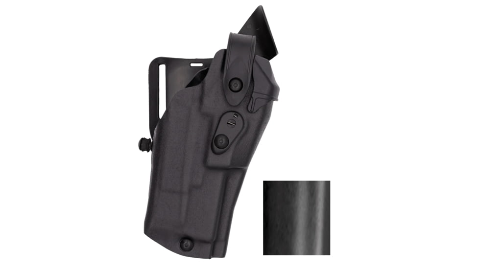 Safariland Model 6360RDS ALS/SLS Mid-Ride Level-III Duty Holster, SIG Sauer P320 X-Carry, Streamlight TLR-7, Right, STX Plain, Black, 6360RDS-75227-411
