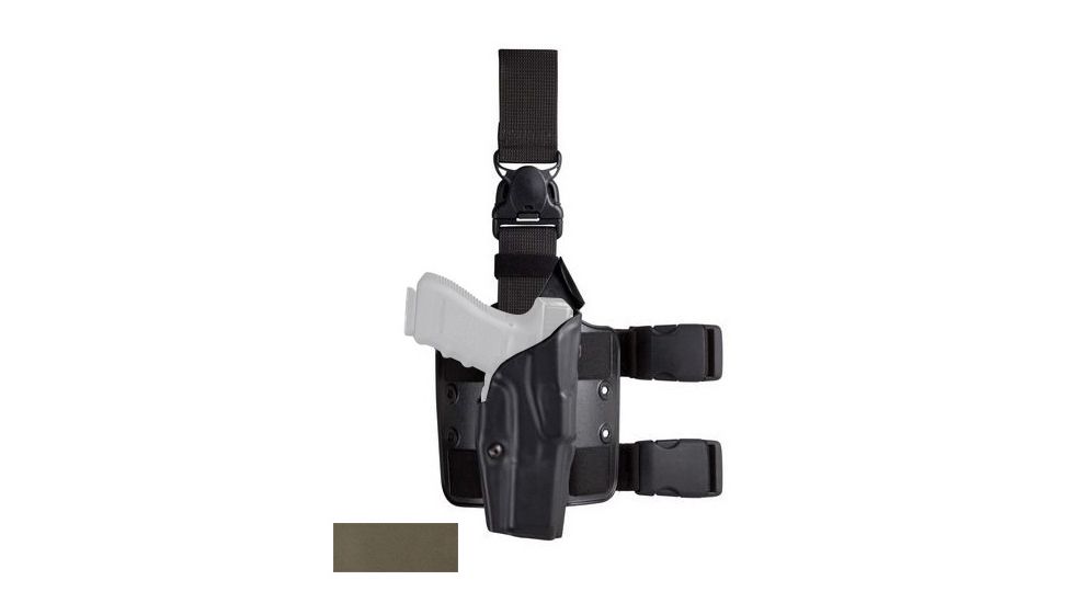 Safariland Model 6385 ALS/OMV Drop-Leg Holster, Glock 19/23/32, Right Hand, STX Foliage Green, 6385-283-541