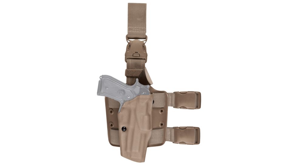 Safariland Model 6385 ALS/OMV Drop-Leg Holster, Glock 19/23/32, Right Hand, STX Flat Dark Earth, 6385-283-551