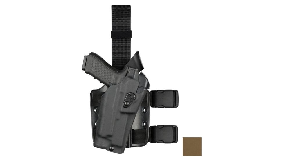 Safariland Model 6354RDS ALS Drop Leg Holster, SIG Sauer P320 .40/9mm, IT M3/TLR-1HL, Right, Cordura, Coyote Brown, 6354RDS-4502-741