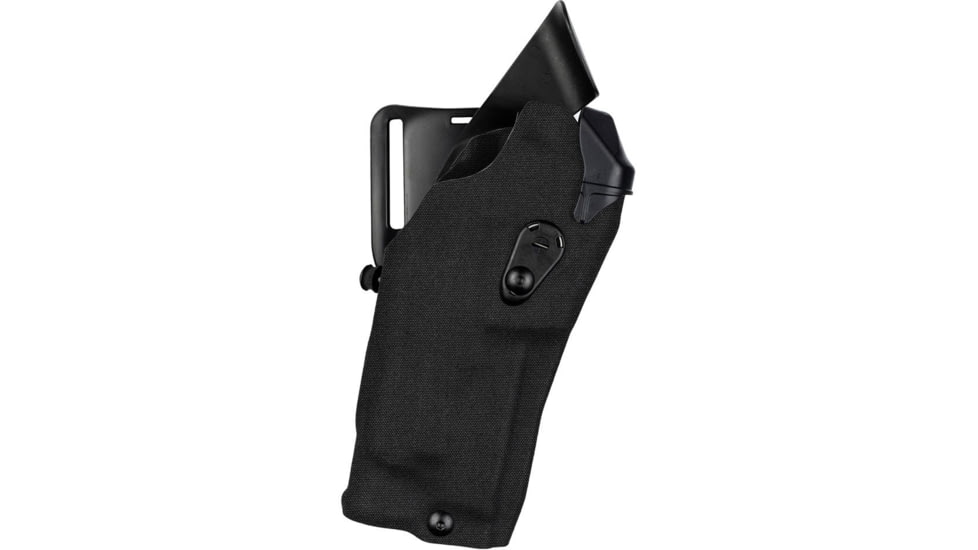 Safariland 6390RDS ALS Mid-Ride Level I Retention Duty Holster, Glock 19, STX Plain, Right, Black, 6390RDS-28321-411