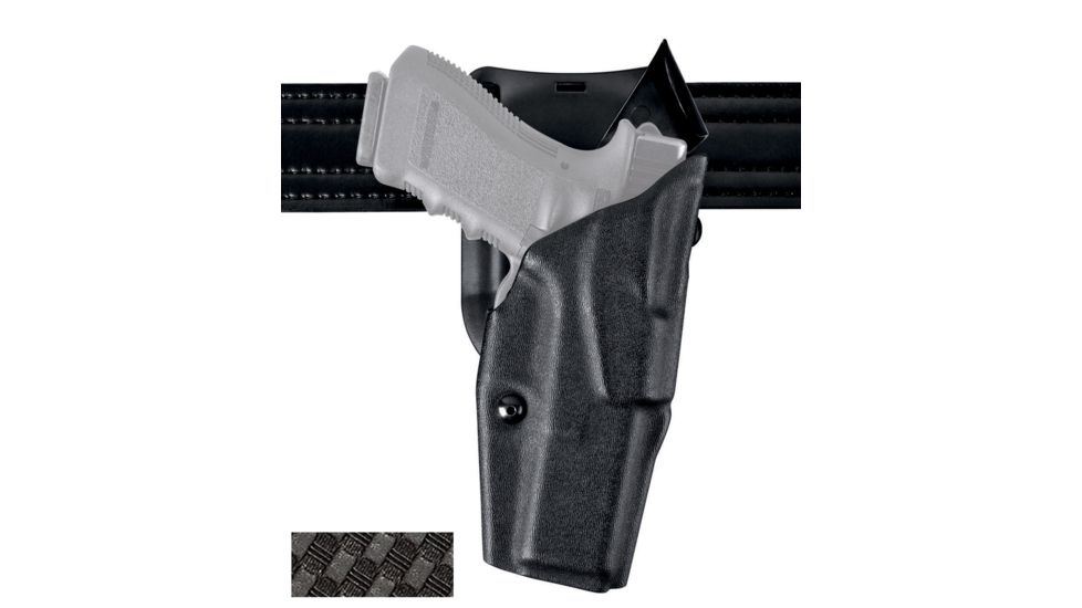 Safariland Model 6395 ALS Low-Ride Level-I Duty Holster, Glock 17/22/31, Right Hand, STX Basket Weave Black, 6395-83-481