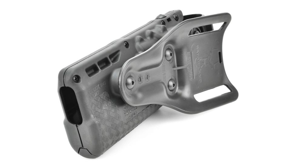 Safariland Model 7280 7TS SLS Mid-Ride Level-II Duty Holster, Glock 20/21, Left Hand, STX Basket Weave Black, 7280-383-482