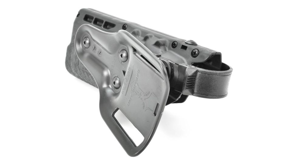 Safariland Model 7280 7TS SLS Mid-Ride Level-II Duty Holster, Glock 20/21, Left Hand, STX Basket Weave Black, 7280-383-482