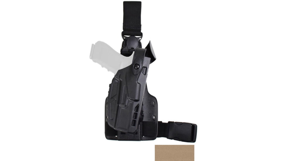 Safariland Model 7305-sp10 7ts Als/sls Single Strap Tactical Holster With Quick Release, Fde Brown - 7305-835-552-SP10
