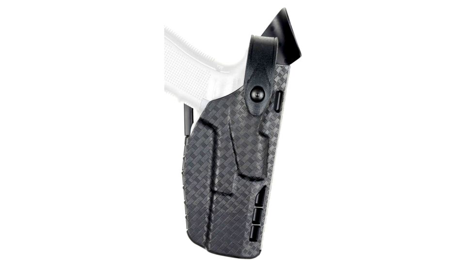 Safariland 7360 7TS ALS/SLS Mid-Ride LVL III Duty Holster, Glock 19 Gen 5, Right, 2.25 in, Basket Weave Black, 7360-2835-481