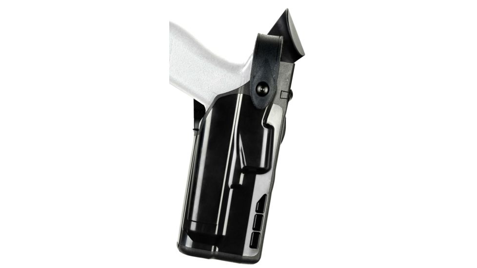 Safariland 7360 7TS ALS/SLS Mid-Ride LVL III Duty Holster, Glock 20/21, Left, 2.25 in, Hi Gloss Black, 7360-383-492