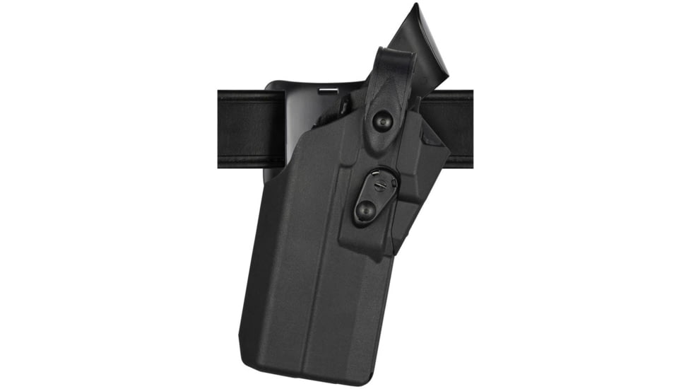 Safariland 7360RDS 7TS ALS/SLS Mid-Ride Level III Retention Duty Holster, SIG Sauer P320 9/40, X300U/TRL-1HL, Left, Plain Black, 7360RDS-4502-412