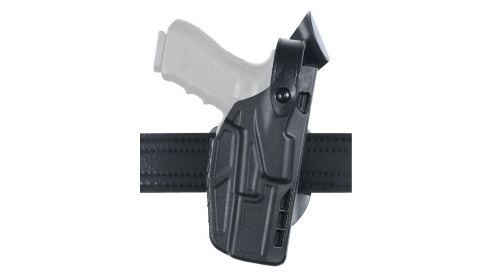 Safariland Model 7362 7TS ALS Hi-Ride Level-III Duty Holster, Glock 17/22/31, Right Hand, STX Plain Black, 7362-83-411