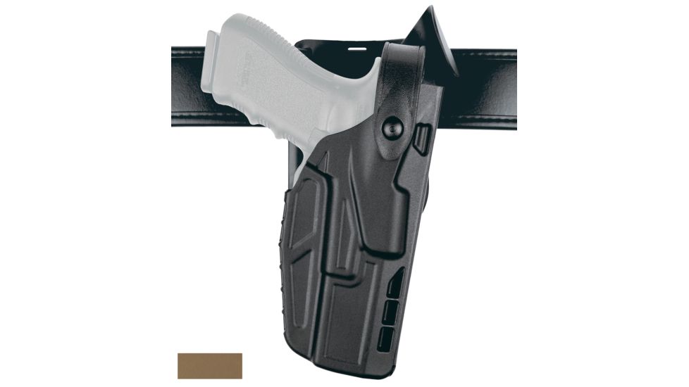 Safariland Model 7365 7TS ALS Low-Ride Level-III Duty Holster, Glock 17/22/31, Right Hand, STX Flat Dark Earth, 7365-83-551
