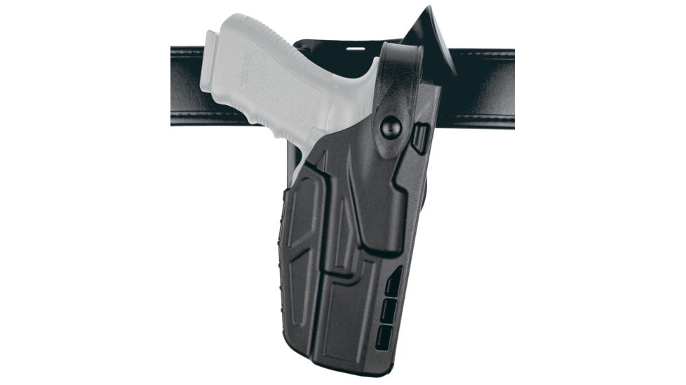Safariland Model 7365 7TS ALS Low-Ride Level-III Duty Holster, Glock 17/22/31, Left Hand, STX Plain Black, 7365-83-412