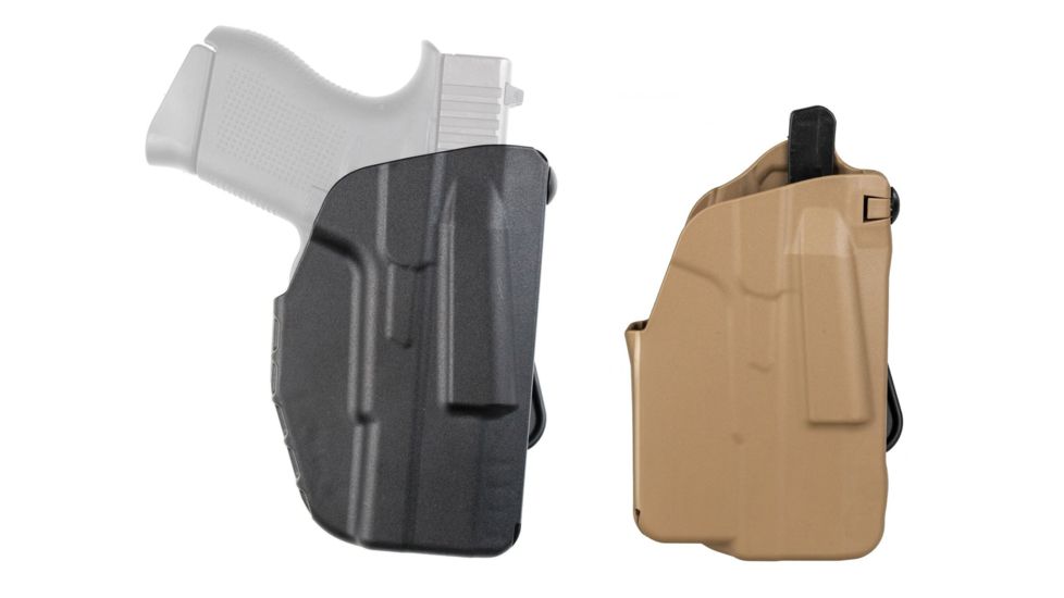 Safariland Model 7371 7TS ALS Slim Paddle Glock Holster, Black, Flat Dark Earth